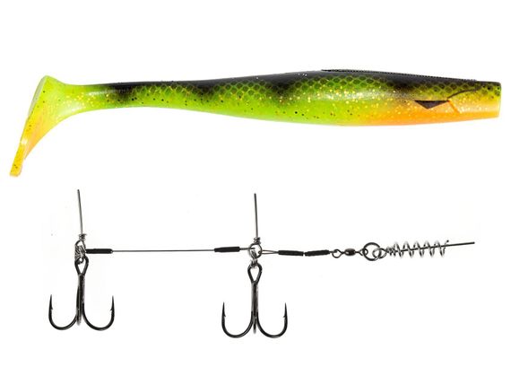 Виброхвосты LJ 3D BBS Series KUBIRA SWIM SHAD 9,0in (22,86)/PG41 1шт.+Stinger L