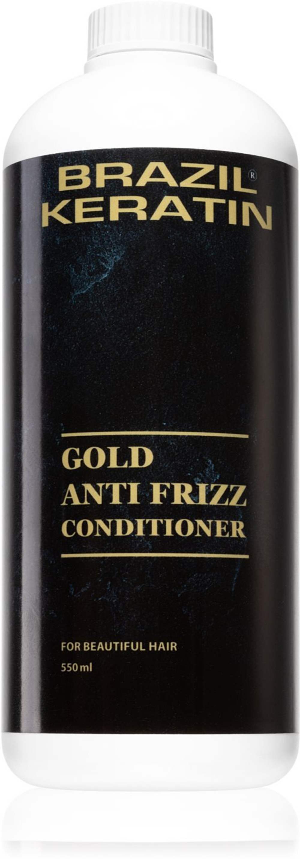 Brazil Keratin Gold Anti Frizz Conditioner - кондиционер с кератином для поврежденных волос /   550  ml  / GTIN 8595615711059