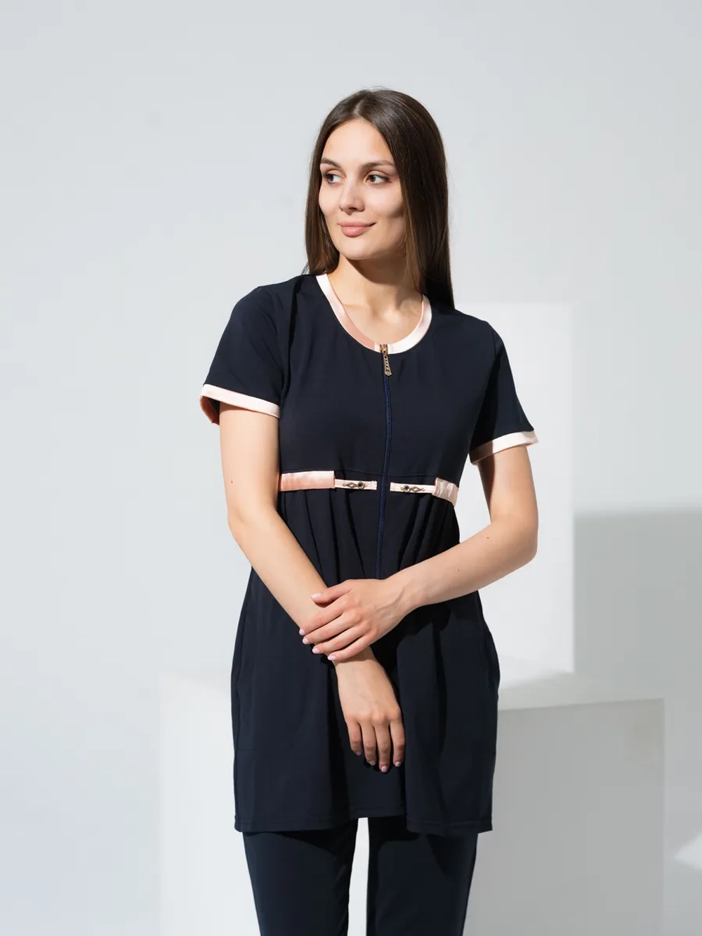 Комплект брючный для беременных туника со штанами