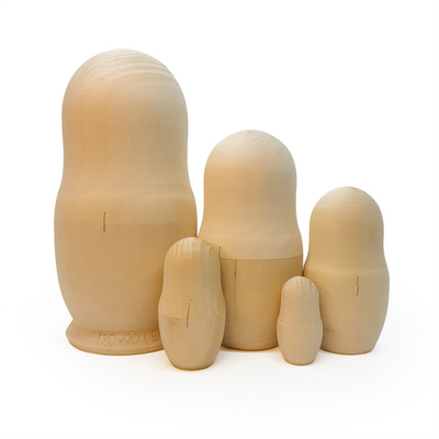 Матрешка 180*d90мм, комплект из 5ти кукол, деревянная заготовка