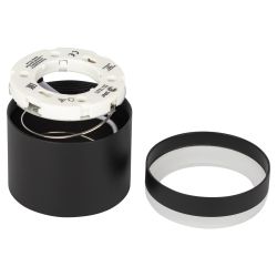 Светильник накладной ЭРА OL9 GX53 BK/WH под лампу GX53 черный/белый