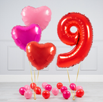 FM Шар 40" / 102 см Цифра "6 / 9" Красный (БГ-60)