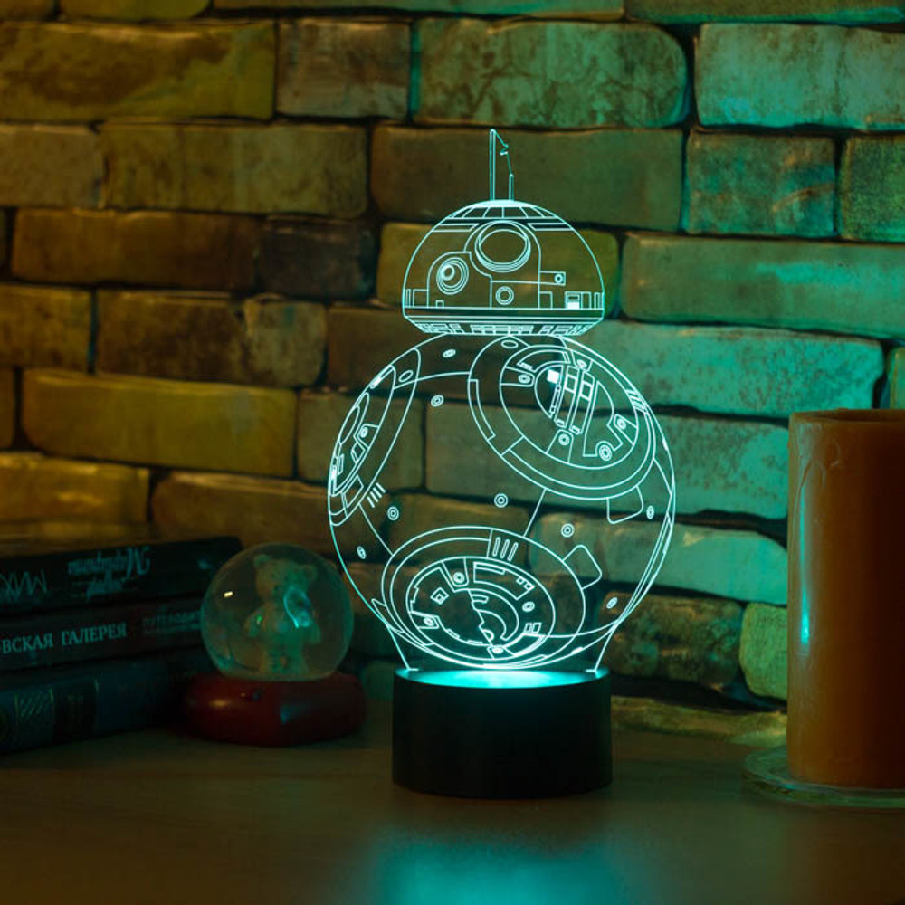 3Д-светильник "Робот BB-8"