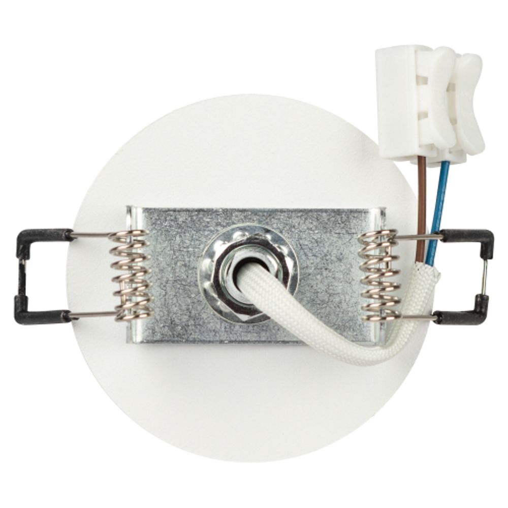 Встраиваемый светильник алюминиевый ЭРА KL106 WH/SL MR16 GU10 белый/серебро матовый | Алюминиевые встраиваемые светильники