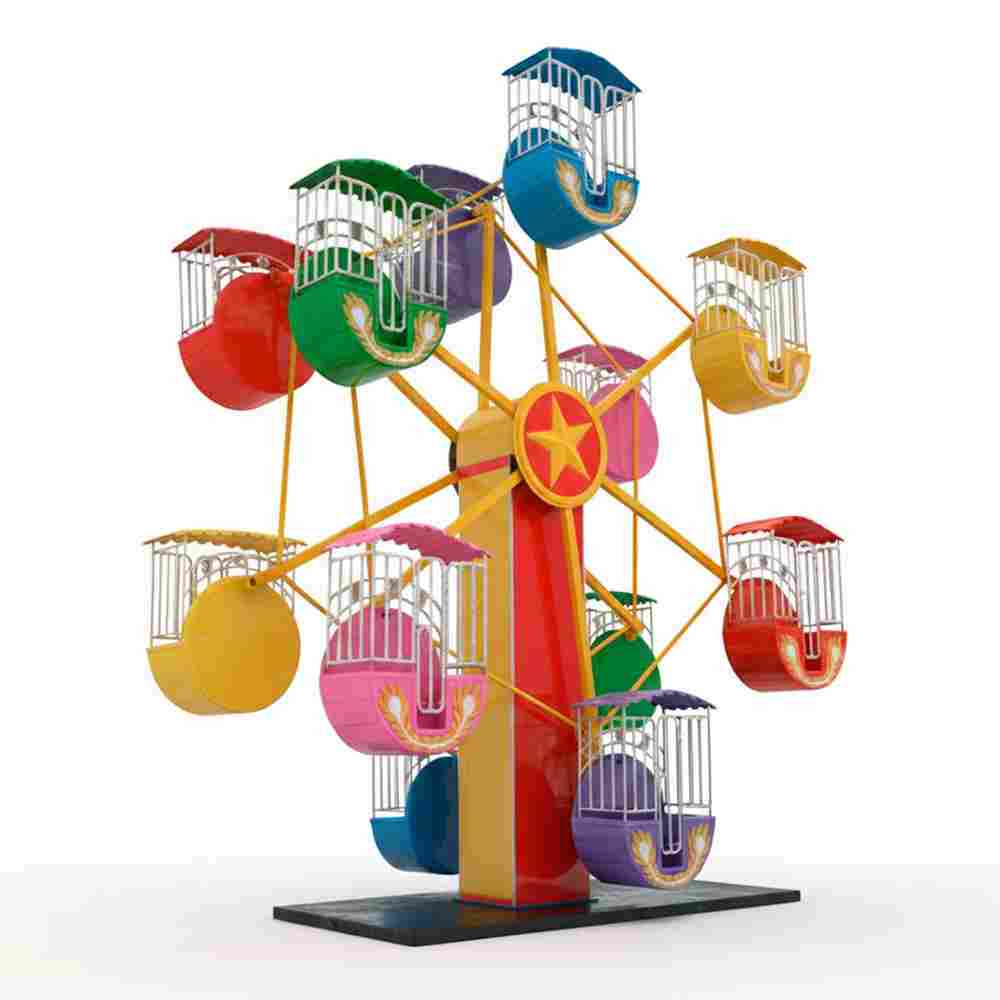 Колесо обозрения «Небосвод» двустороннее  — 8 м, 12 кабин, до 24 человек