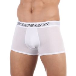 Мужские трусы боксеры белые Emporio Armani 111389_CC729 00010