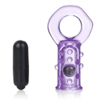 Эрекционное кольцо с вибро-стимуляцией Hook It Up (3 скорости) (Цвет: фиолетовый)