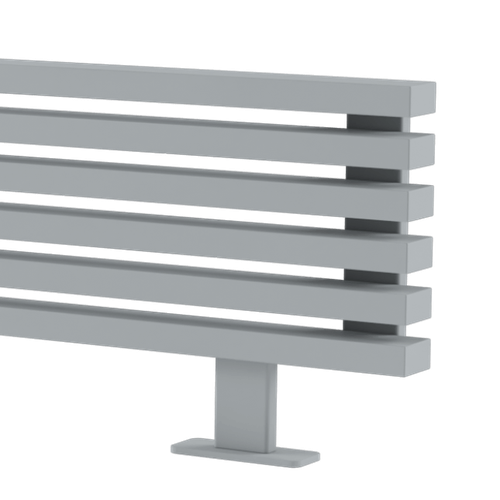 Радиатор WARMMET водяной напольный горизонтальный Luxe 60 HN (W) СЕРЫЙ RAL7040