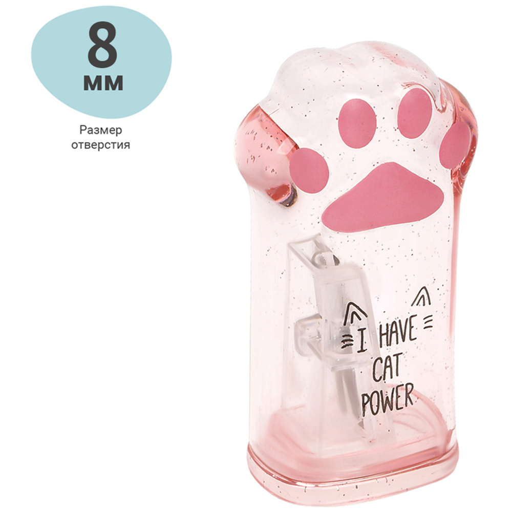 Точилка пластиковая MESHU "Say Meow" 1 отверстие, контейнер