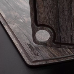 Доска разделочная c желобом 29х22см ComposeEat Fashion дуб мореный