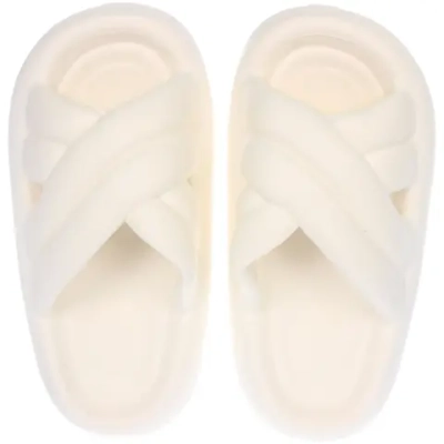 Шлепанцы женские «GRACE», цвет белый, р-р 38-39