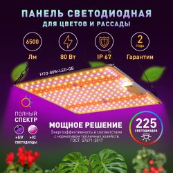 Квантум борд ЭРА FITO-80W-LED-QB Quantum board фитопрожектор полного спектра 80 Вт 3500К | Квантум борды (Quantum board)