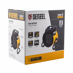 Тепловая пушка, керамический нагреватель (тепловентилятор) DHC 3-150, 220 В, 0,025/1,5/3 кВт, DENZEL 96431