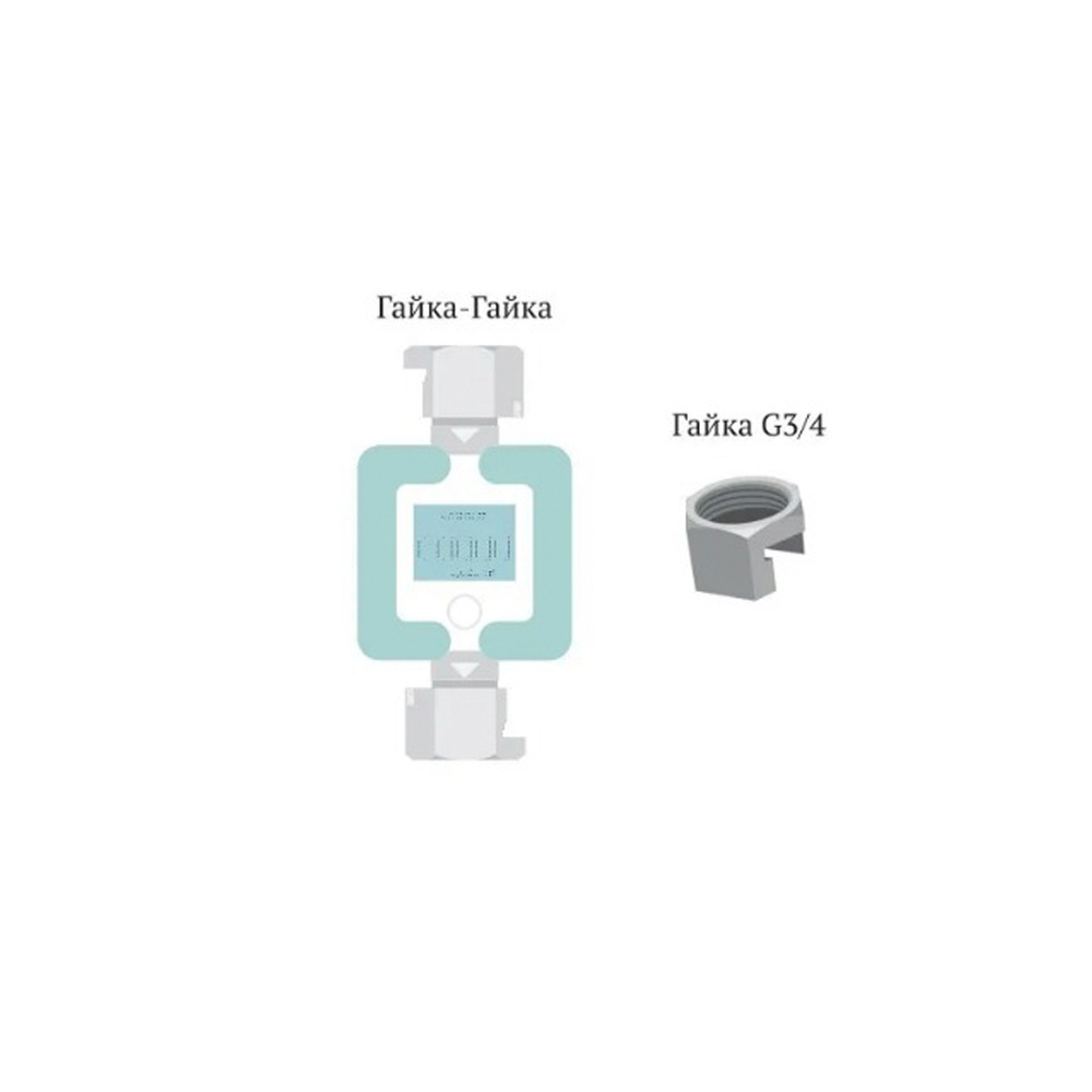 Счетчик газа СГБ-4,0 гайка-гайка, белый