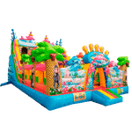 Коммерческий надувной батут «В гостях у дельфинов», 10*5*5 м