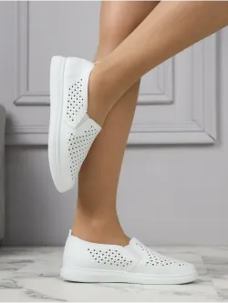 Мокасины летние с перфорацией