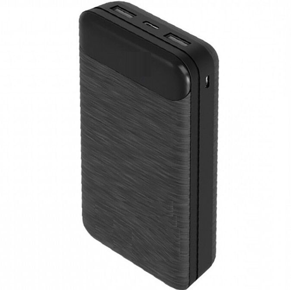 ЗУ Power Bank Walker WB-525, 20000 mAh, Li-Pol, 2.1A вх/вых, USBx2, microUSB, Type-C, пластик, Черны