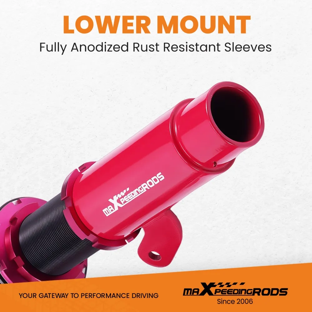 24 Ways Adjustable Coilovers Suspension Kit подходит для автомобиля BMW 3 (E46) 4-door sedan 318i; 330i; 325i; 328i; 318d; 320d; 320i,325i ;330d (02/1998-04/2005) lowering kit