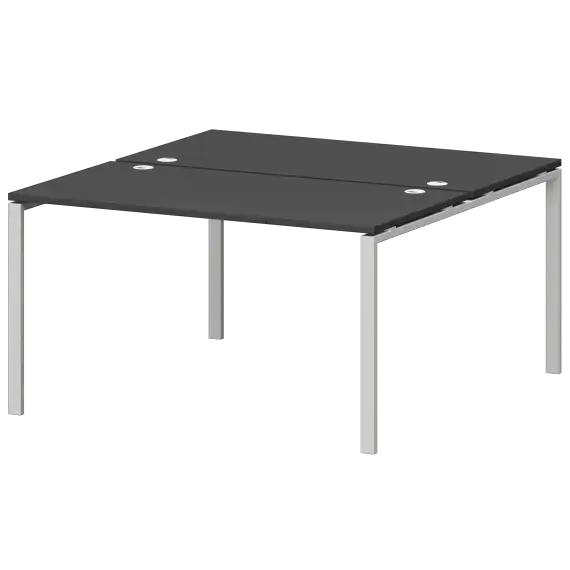 Бенч двойной на металлокаркасе СМС2-П-10К.149.Пр25  1000x1496x750 Смарт