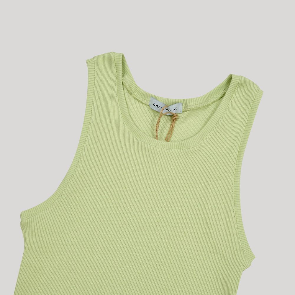 Майка One Two Tank Top White Jade зеленая