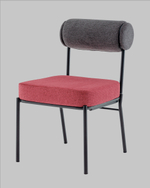 Стул обеденный Ponpoun тёмно-серый бордо