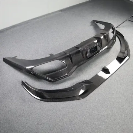 Карбоновый диффузор заднего бампера со светодиодной подсветкой для BMW 8 серии G14 G15 G16 M840 M850 БМВ