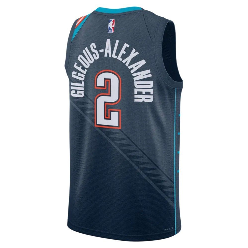 Баскетбольная мужская джерси Nike NBA City Edition 25 Swingman Jersey Oklahoma City Thunder Shai Gilgeous-Alexander Баскетбольная мужская джерси Nike NBA City Edition 25 Swingman Jersey Oklahoma City Thunder Shai Gilgeous-Alexander