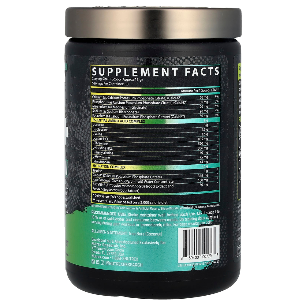 Nutrex Research, EAA + Hydration, Maui Twist, 390 г (13,76 унции)