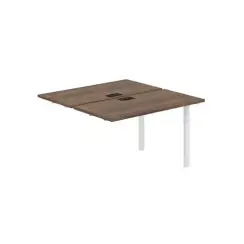 PR.211.DM.O59.WH / Секция раб. станции 1200х1238х750 / профиль: 59х59 белый; столешница: дуб модена