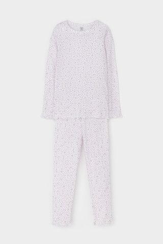пижама  для девочки  К 1618/нежно-лавандовый,лепестки цветов