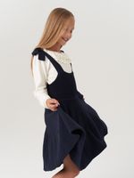 Сарафан школьный для девочки AT972-218 синий