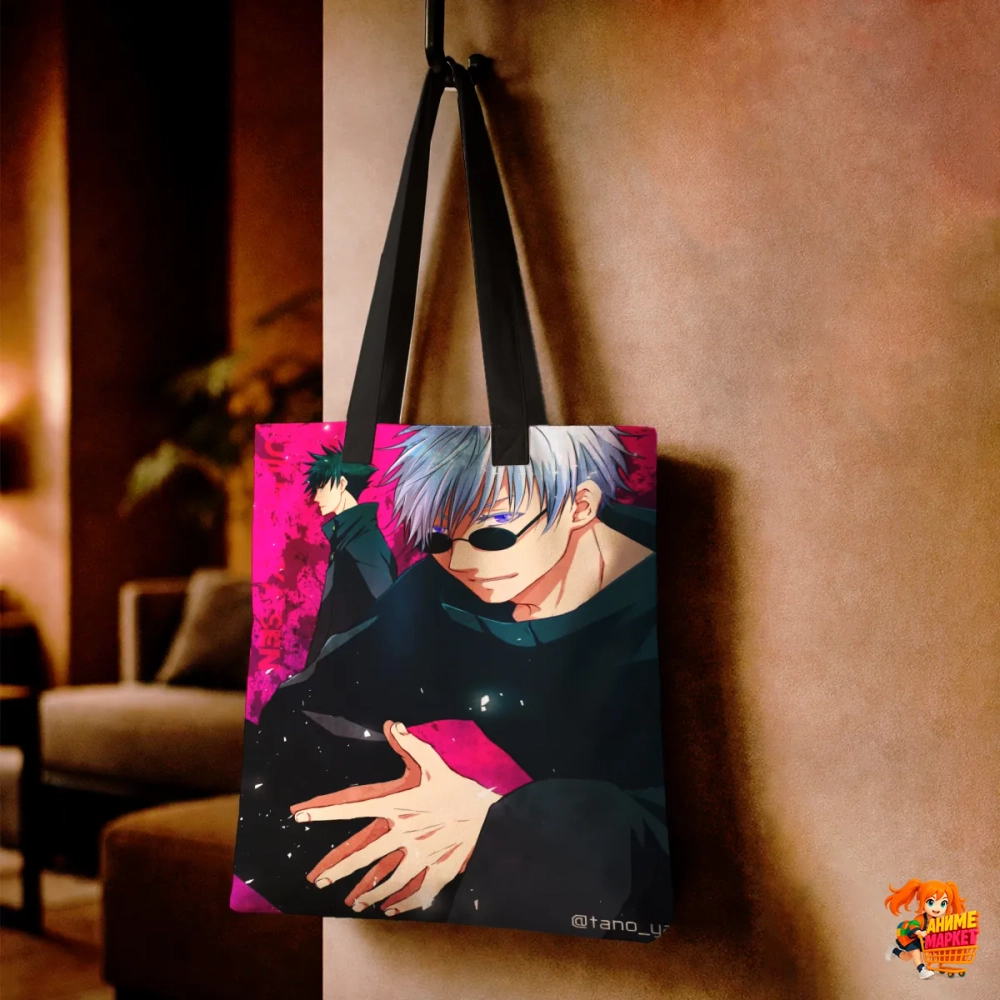 Сумка шоппер с принтом Магическая битва