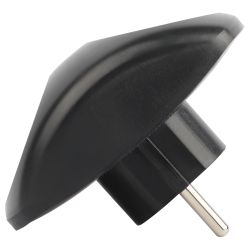 Разветвитель электрический ЭРА SPx-2-B на 2 розетки без заземления 10А черный