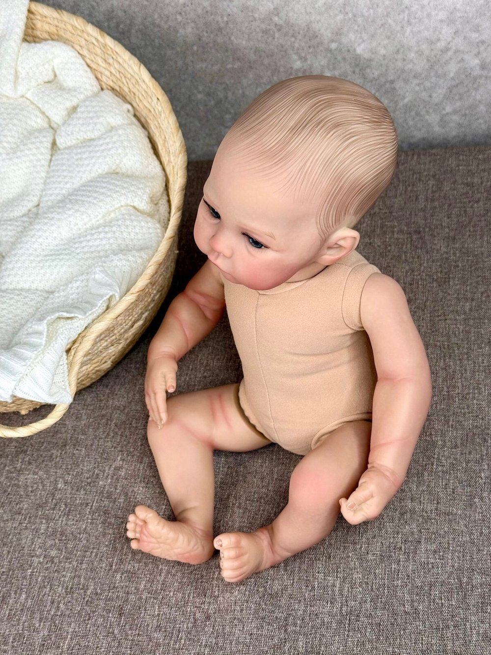 Кукла Реборн мягконабивная 48см без одежды (FA-822AW)