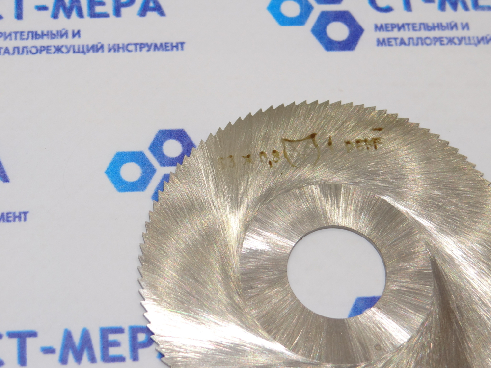 Фреза отрезная по металлу 63х0.8х16мм. z=100 Р6М5 с фаской без ш/п