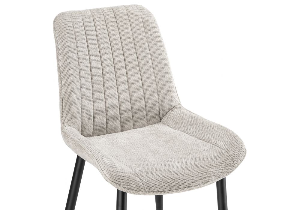 Стул на металлокаркасе Seda 1 latte / black / gold