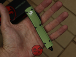 Нож Microtech Ultratech S/E - зеленая рукоять, стандартный черный клинок RK-358