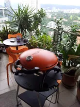 Портативный газовый гриль O-Grill 700T bicolor black-cream + адаптер А, 1 горелка