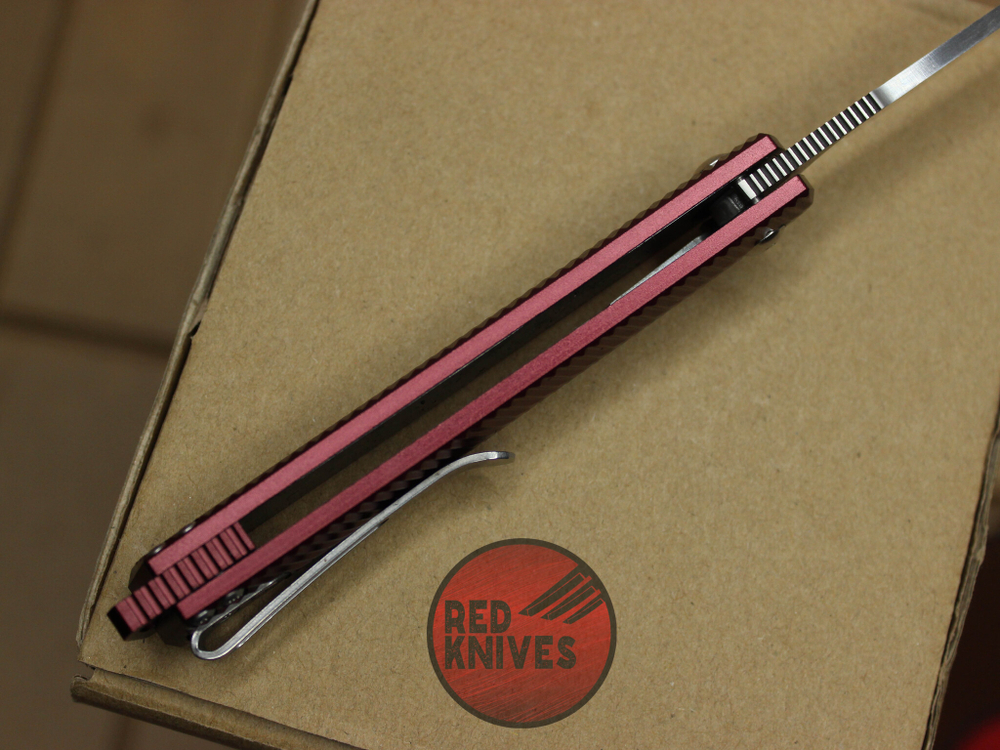 Нож CRKT Stylus - рукоять бургунди алюминий