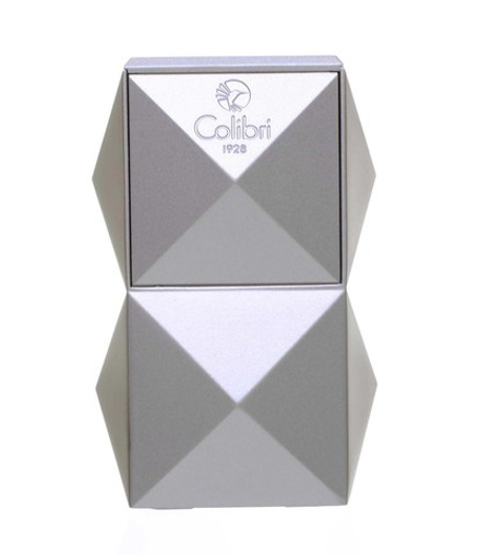 Зажигалка настольная Colibri Quasar, тройное турбопламя, Серый лак