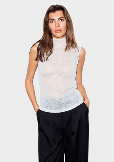 Топ с пайетками DAISYKNIT