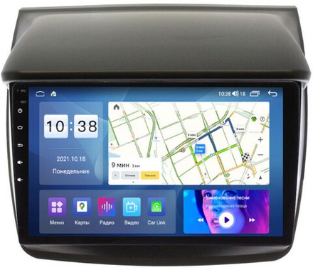 Магнитола для Mitsubishi L200, Pajero Sport 2006-2016 - Parafar PF220UHD на Android 13, QLED, ТОП процессор, 8Гб+128Гб, CarPlay, 4G SIM-слот