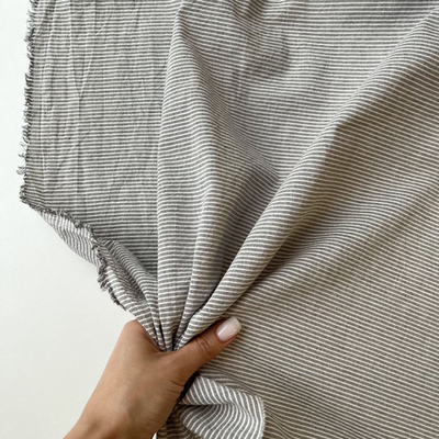 Вареный хлопок 250см. полоска графитовая