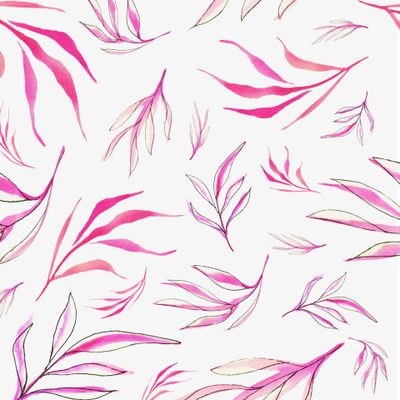 розовые листья