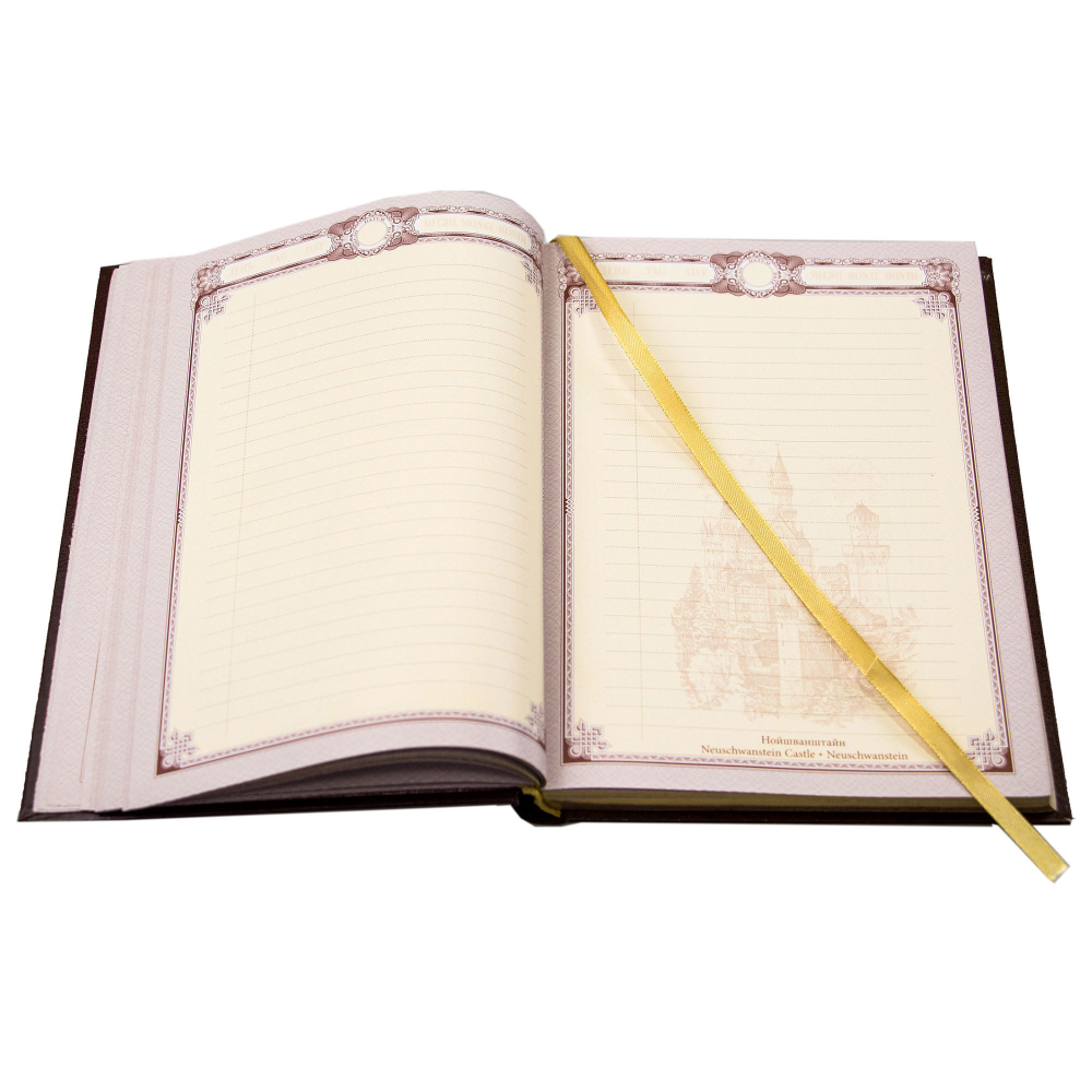 Ежедневник А5 «Пожарному-4» с накладкой покрытой золотом 999 пробы