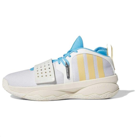 Кроссовки Adidas Dame 8 Extply Баскетбольные кроссовки Низки Белый Бежевый Син Юнисекс