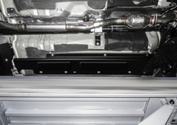 Защита топливных трубок АвтоБроня для Mitsubishi Eclipse Cross (V - 1.5T) 2018-2021/Mitsubishi Outlander III (V - 2.0; 2.4) 4WD 2012-2018/Mitsubishi Outlander III рестайлинг (V - 2.0; 2.4; 3.0) 4WD 2018-н.в., штампованная, сталь 1.8 мм, с крепежом, 111.04039.1