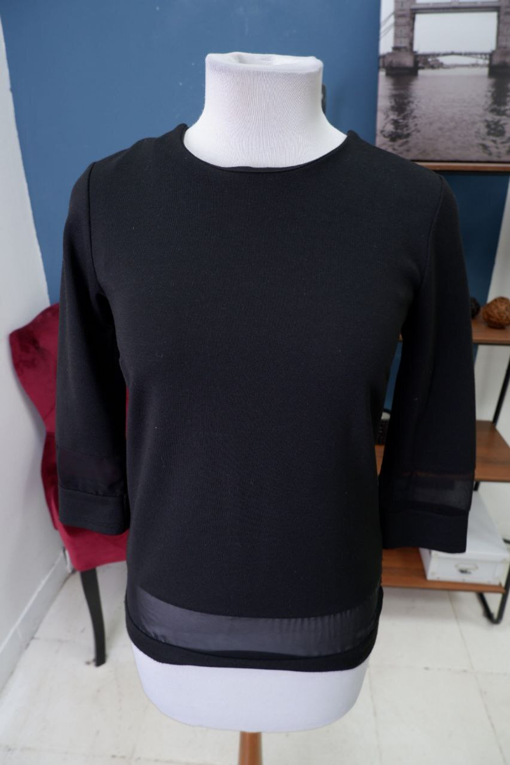 Джемпер комбинированный 44 размер