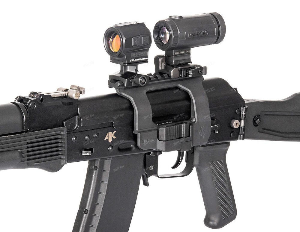 Боковой быстросъемный кронштейн SAG AK TAC с Picatinny/ACOG на Сайга, АК, АКМ, АК47, ВПО и аналоги