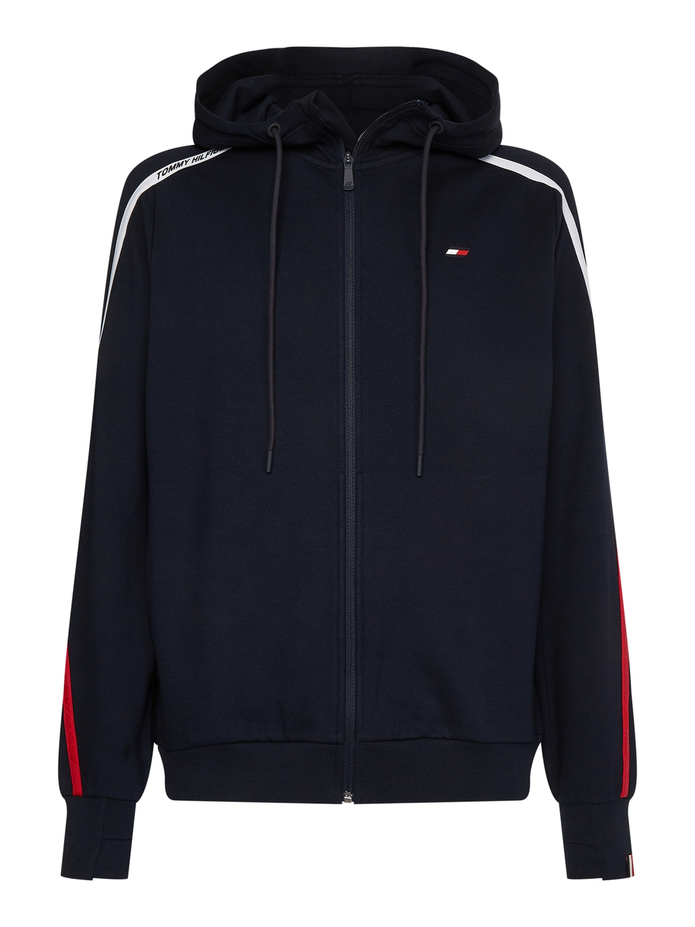 Мужская теннисная кофта Tommy Hilfiger Trim Full Zip Hoody - небесный